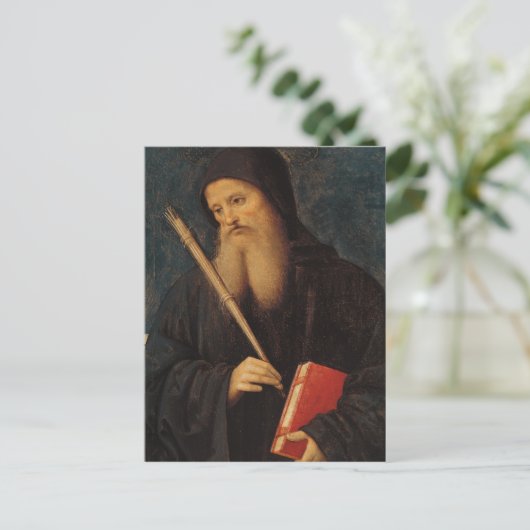 St. Benedict Postkarte (Stehend Vorderseite)