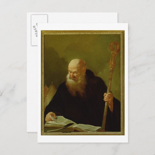 St. Benedict Postkarte (Vorne/Hinten)