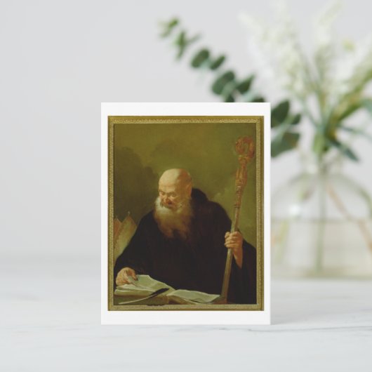 St. Benedict Postkarte (Stehend Vorderseite)