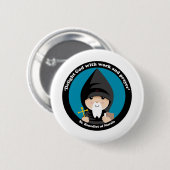 St. Benedict von Nursia Button (Vorne & Hinten)