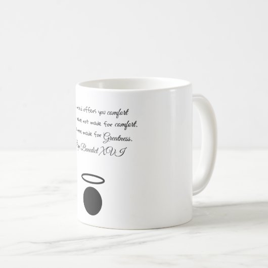 St. Benedict XVI Quote Tasse (VorderseiteRechts)