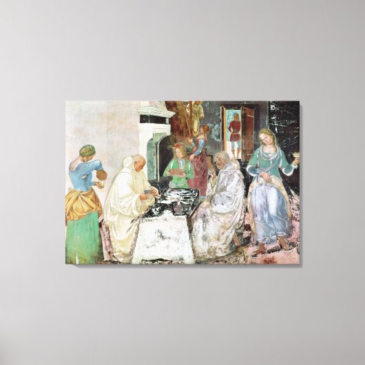 St. Benedikt Empfang Leinwanddruck (Vorderseite)