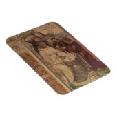 St. Benedikt gegen eine Landschaft, vom Leben oder Magnet (Rechte Seite)