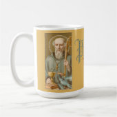 St. Benedikt (JM 07; Stil 1; Zitat zum Gebet) Kaffeetasse (Links)