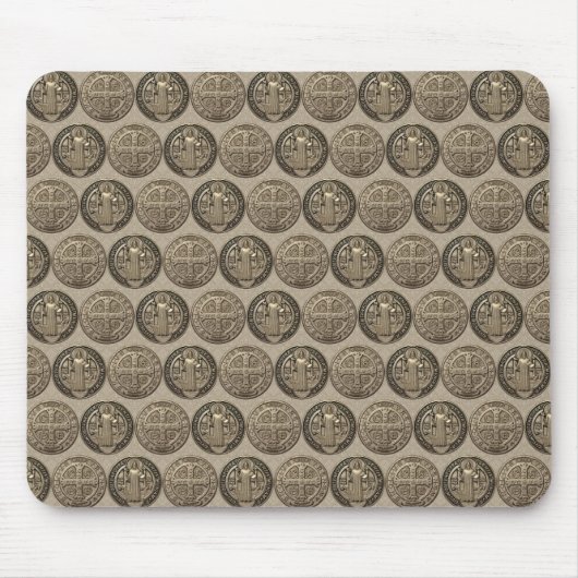 St. Benedikt-Medaillon-Mauspad Mousepad (Vorne)