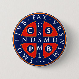 St. Benedikt Medal Design Button