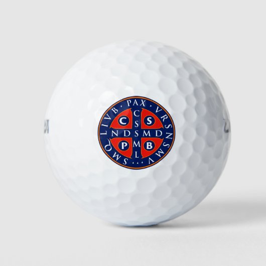 St. Benedikt Medal Design Golfball (Vorderseite)