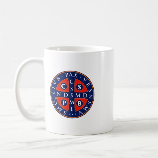St. Benedikt Medal Design Kaffeetasse (Links)