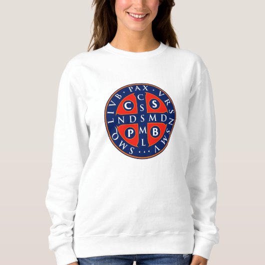 St. Benedikt Medal Design Sweatshirt (Vorderseite)