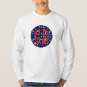 St. Benedikt Medal Design T-Shirt (Vorderseite)