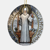 St. Benedikt - Mendrisiotto Keramik Ornament (Links)