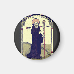 St. Benedikt von Nursia Abt. von Monte Cassino Magnet