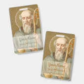 St. Benedikt von Nursia (JM 07; Stil 1) Ausweis (Vorder- & Rückseite)