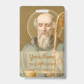 St. Benedikt von Nursia (JM 07; Stil 1) Ausweis (Rückseite)