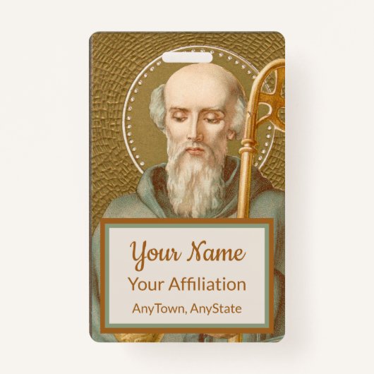 St. Benedikt von Nursia (JM 07; Stil 2) Ausweis (Vorderseite)