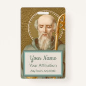 St. Benedikt von Nursia (JM 07; Stil 2) Ausweis (Rückseite)