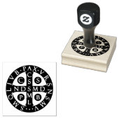 St. Benediktiner Medaille Katholische Religiöse Gummistempel (Stempel)