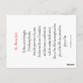 St. Benediktinerkarte Postkarte (Rückseite)