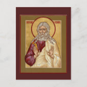 St. Benjamin, Patriarch-Gebetskarte Postkarte (Vorderseite)