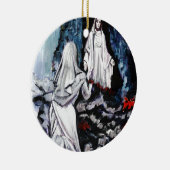 St. Bernadette an der Grotte Keramik Ornament (Rechts)