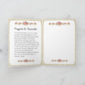 St. Bernadette Katholische Religiöse St. Nun Karte (Innenseite)