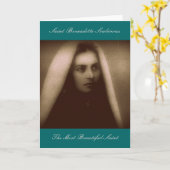 St. Bernadette Soubirous Der schönste Heilige Karte (Gelbe Blume)