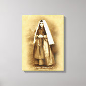 St. Bernadette Soubirous Devotional Image. Leinwanddruck (Vorderseite)