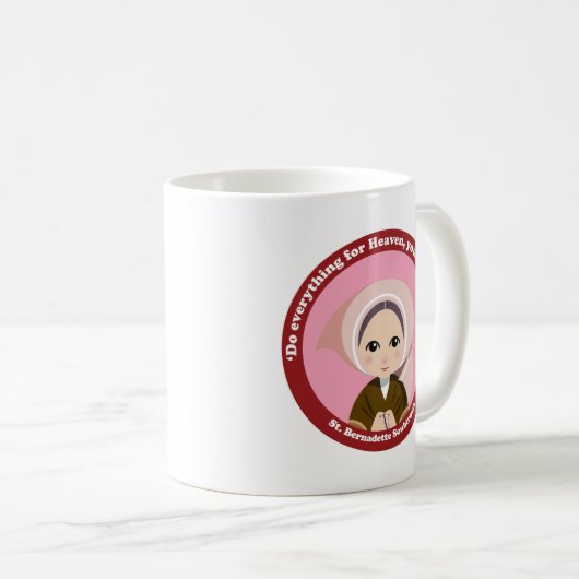 St. Bernadette Soubirous Kaffeetasse (VorderseiteRechts)