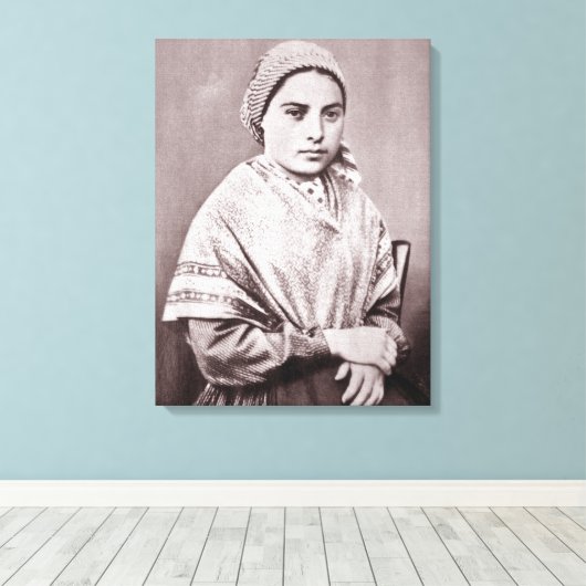St. Bernadette Soubirous Leinwanddruck (Insitu (Holzboden))