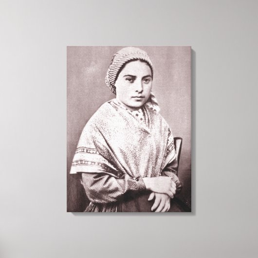 St. Bernadette Soubirous Leinwanddruck (Vorderseite)