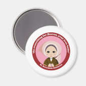 St. Bernadette Soubirous Magnet (Vorderseite/Rückseite)