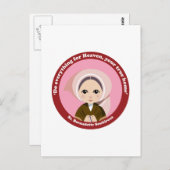 St. Bernadette Soubirous Postkarte (Vorne/Hinten)