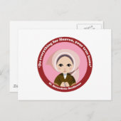 St. Bernadette Soubirous Postkarte (Vorne/Hinten)