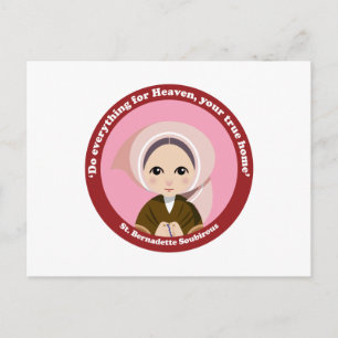 St. Bernadette Soubirous Postkarte