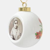 St.Bernadette Weihnachtsverzierung Keramik Kugel-Ornament (Rechts)