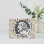 ST. BERNARD (2) POSTKARTE (Stehend Vorderseite)