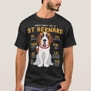 St. Bernard Anatomie Funny Dog Mama Vater G T-Shirt