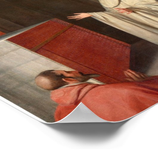 St. Bernard And The Virgin Poster (Ecke)