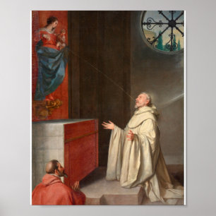 St. Bernard And The Virgin Poster