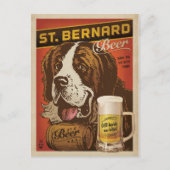 St. Bernard Beer Postkarte (Vorderseite)