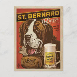 St. Bernard Beer Postkarte