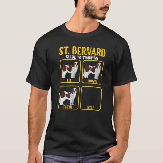 St Bernard Bernard Dog Training Guide Mama Da T-Shirt (Vorderseite)