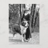 St Bernard & Boston Terrier, 1925 Postkarte (Vorderseite)