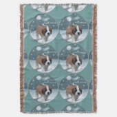 St Bernard Christmas Decke (Vorderseite Vertikal)