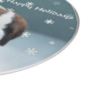 St Bernard Christmas Schneidebrett (Ecke)