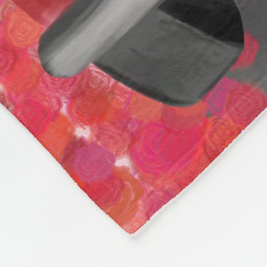 St. Bernard Dog Car mit Herzvalentiner Fleecedecke (Ecke)