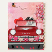St. Bernard Dog Car mit Herzvalentiner Planer (Rückseite)