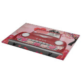 St. Bernard Dog Car mit Herzvalentiner Schneidebrett (Ecke)