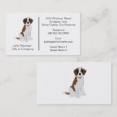 St Bernard Dog Design Boarding Kennels Visitenkarte (Vorne/Hinten)