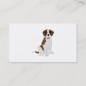 St Bernard Dog Design Boarding Kennels Visitenkarte (Rückseite)